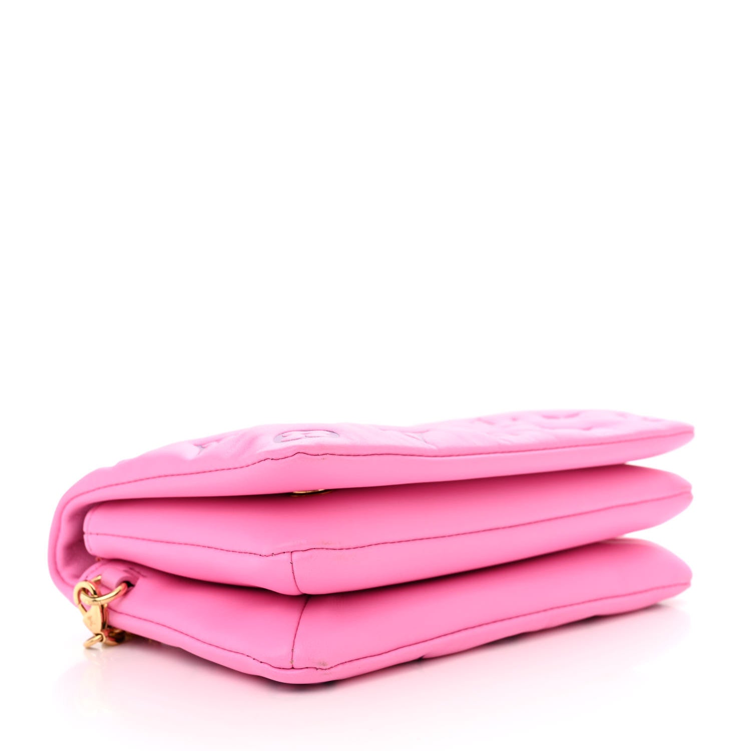 Louis Vuitton Lambskin Embossed Monogram Vuittamins Pochette Coussin Rose Violet 4 of 11