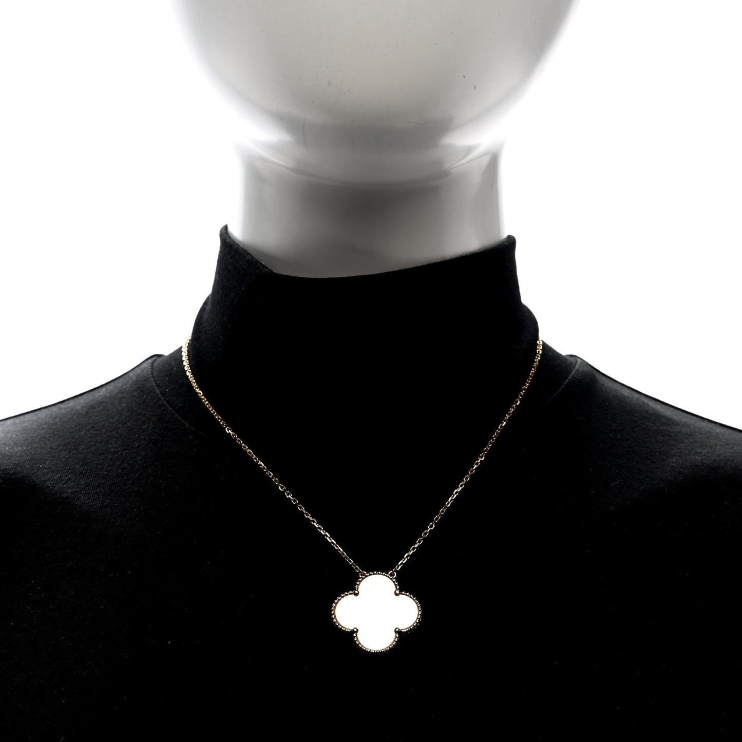 18K Yellow Gold Mother of Pearl Magic Alhambra Pendant Necklace