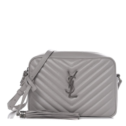 Saint Laurent Calfskin Matelasse Monogram Lou Camera Bag Granite 1 of 10