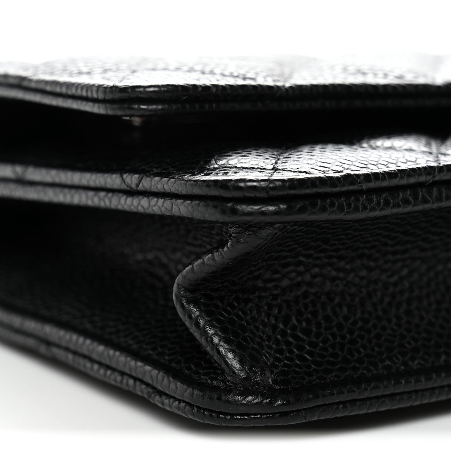 Chanel Caviar Quilted Wallet on Chain WOC Black 10 of 12