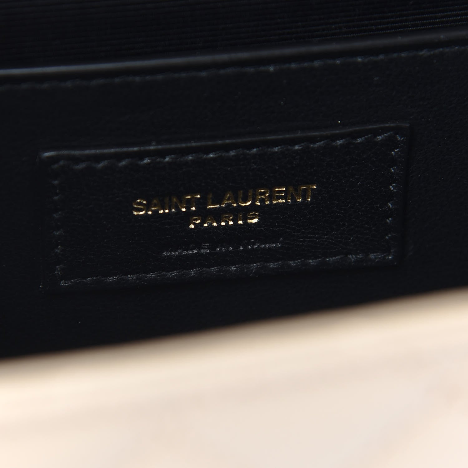 Saint Laurent Grain De Poudre Textured Mixed Matelasse Medium Triquilt Monogram Satchel Dark Beige 6 of 8