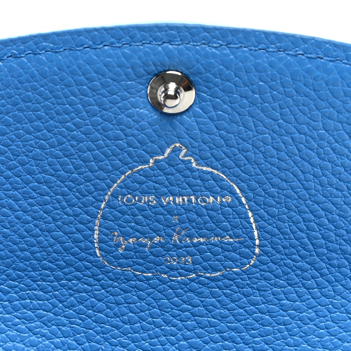 X YK Empreinte Painted Dots Rosalie Coin Purse Blue White