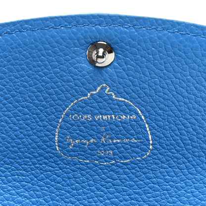 Louis Vuitton X YK Empreinte Painted Dots Rosalie Coin Purse Blue White 6 of 7