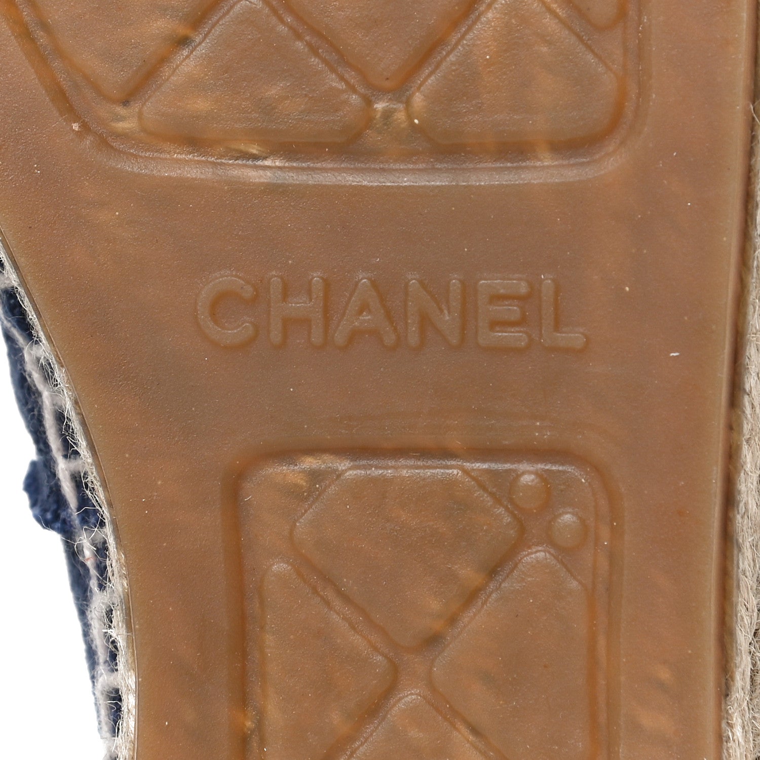 Chanel Linen CC Espadrilles 40 Blue Black 8 of 11