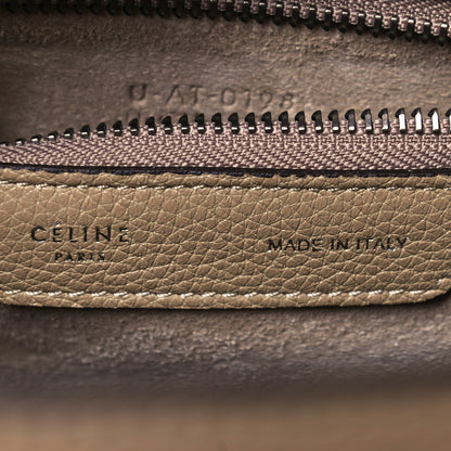 Celine Drummed Calfskin Micro Luggage Dune 10 of 14