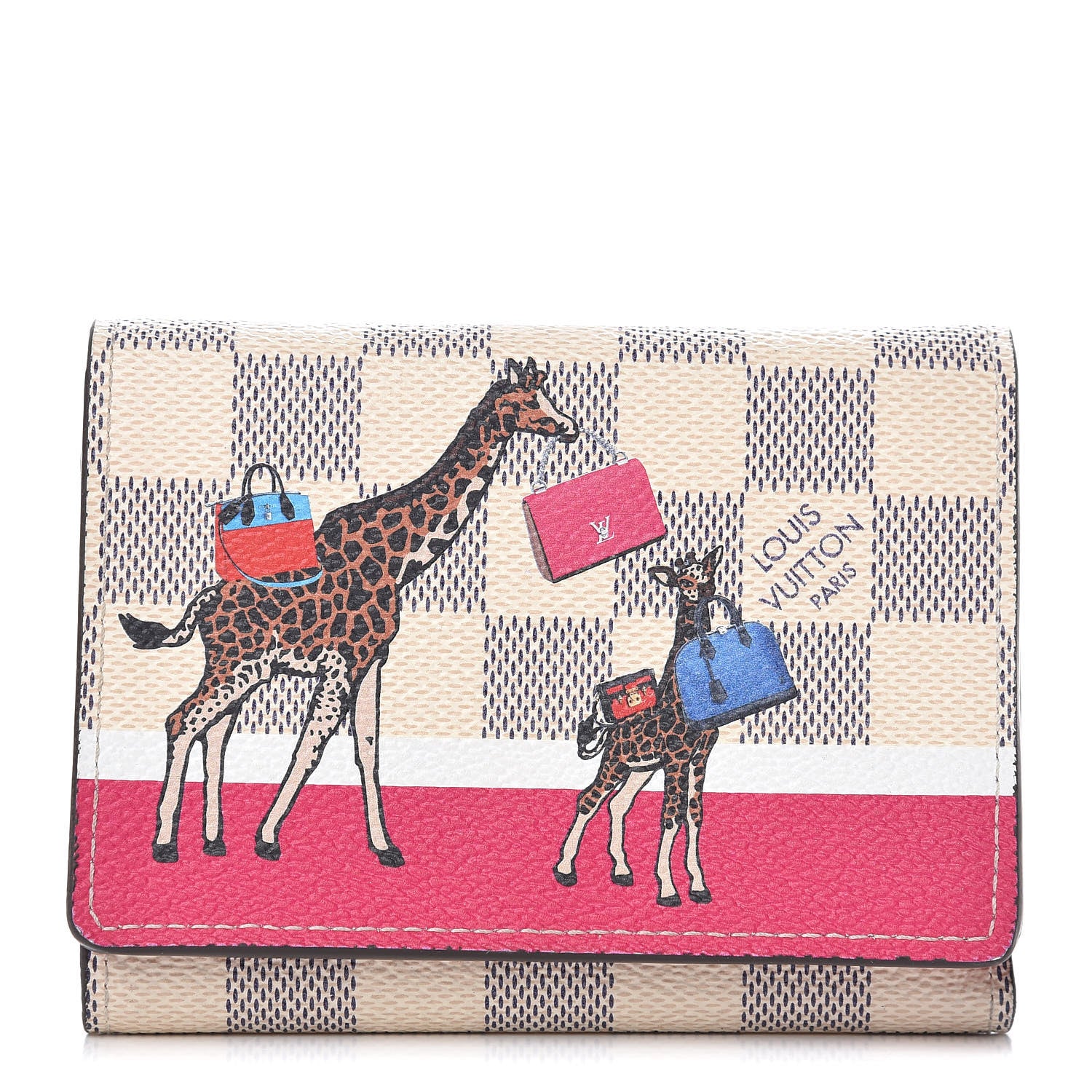Louis Vuitton Damier Azur 2017 Christmas Animation Victorine Wallet 1 of 7