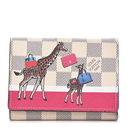 Louis Vuitton Damier Azur 2017 Christmas Animation Victorine Wallet 1 of 7
