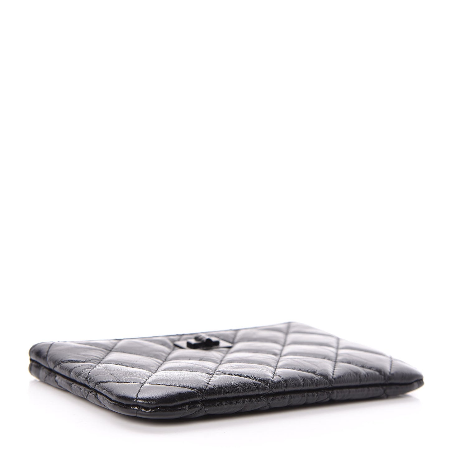 Aged Calfskin Quilted Small Reissue Cosmetic Case So Black