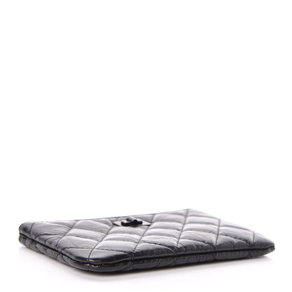 Chanel Aged Calfskin Quilted Small Reissue Cosmetic Case So Black 4 of 7