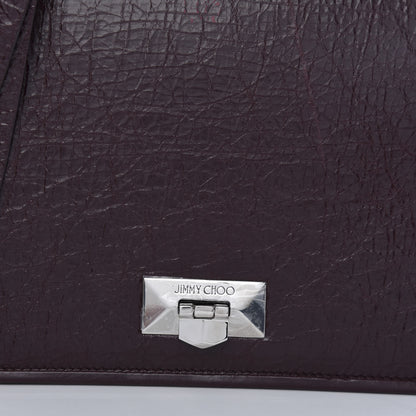 Jimmy Choo Soft Vintage Goatskin Helia Top Handle Bag Bordeaux 13 of 14