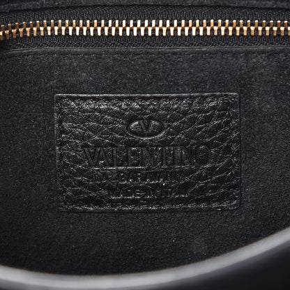 Valentino Garavani Grained Calfskin B-Rockstud Flap Black 6 of 9