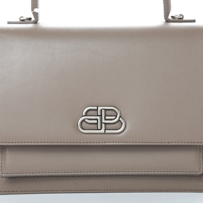 Balenciaga Box Calfskin Medium Sharp Top Handle Bag Mink Grey 8 of 16