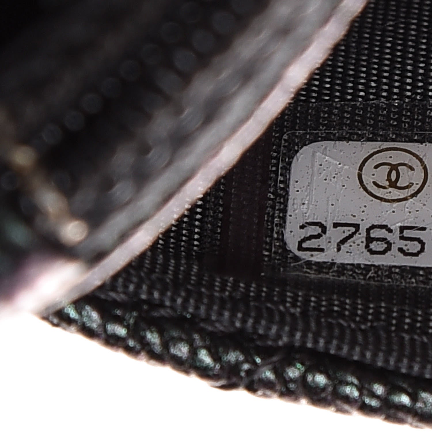 Chanel Iridescent Caviar Quilted Wallet On Chain WOC Black 8 of 10