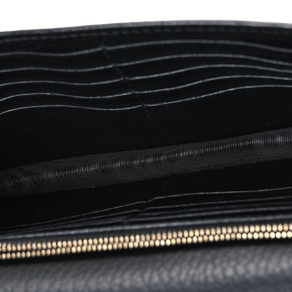 Gucci Dollar Calfskin Interlocking G Chain Wallet Black 5 of 11