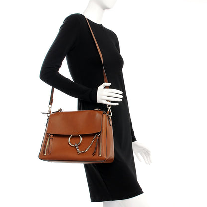 Chloe Calfskin Medium Faye Day Shoulder Bag Caramel 2 of 9