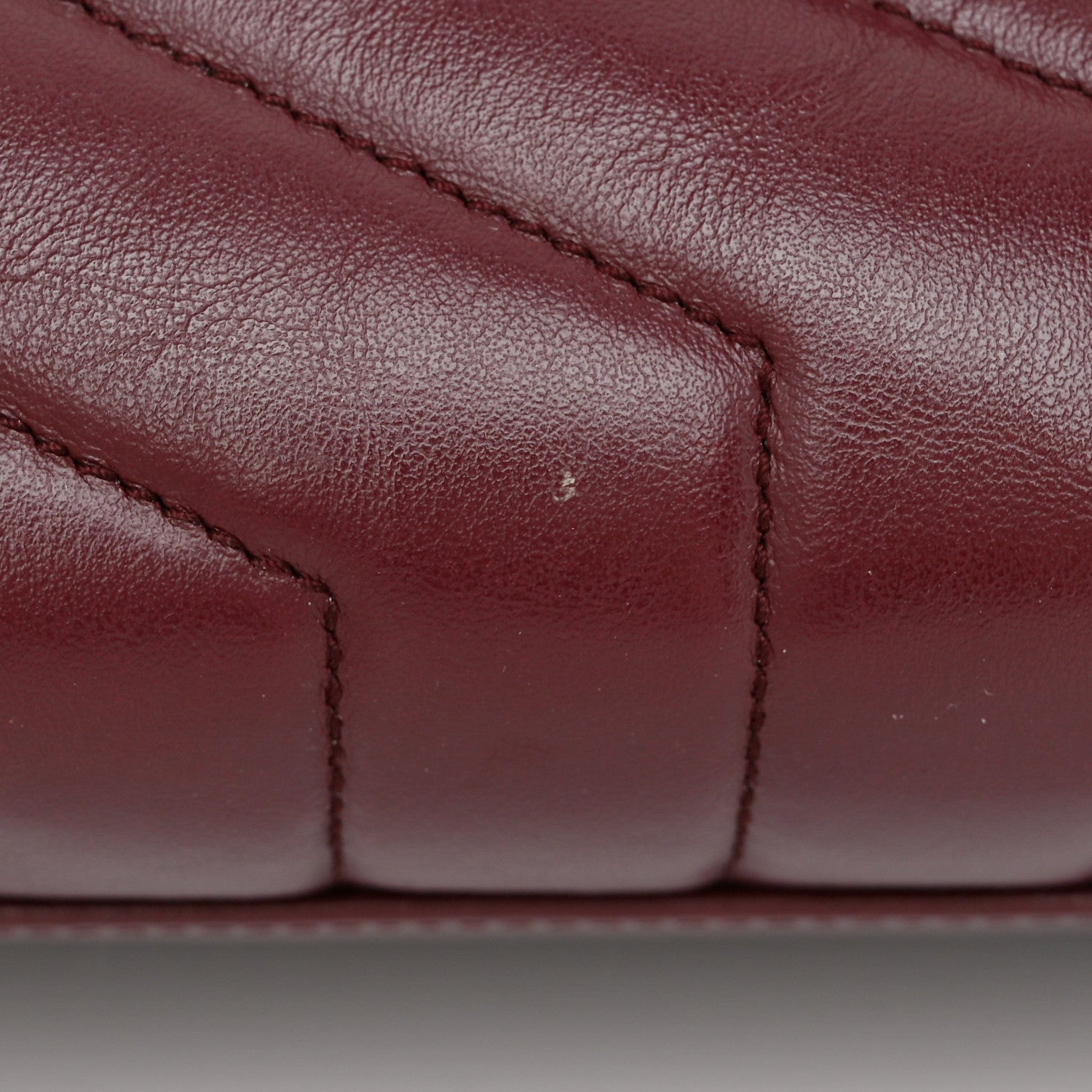 Saint Laurent Calfskin Y Quilted Monogram Medium Loulou Chain Satchel Rouge Legion 11 of 11