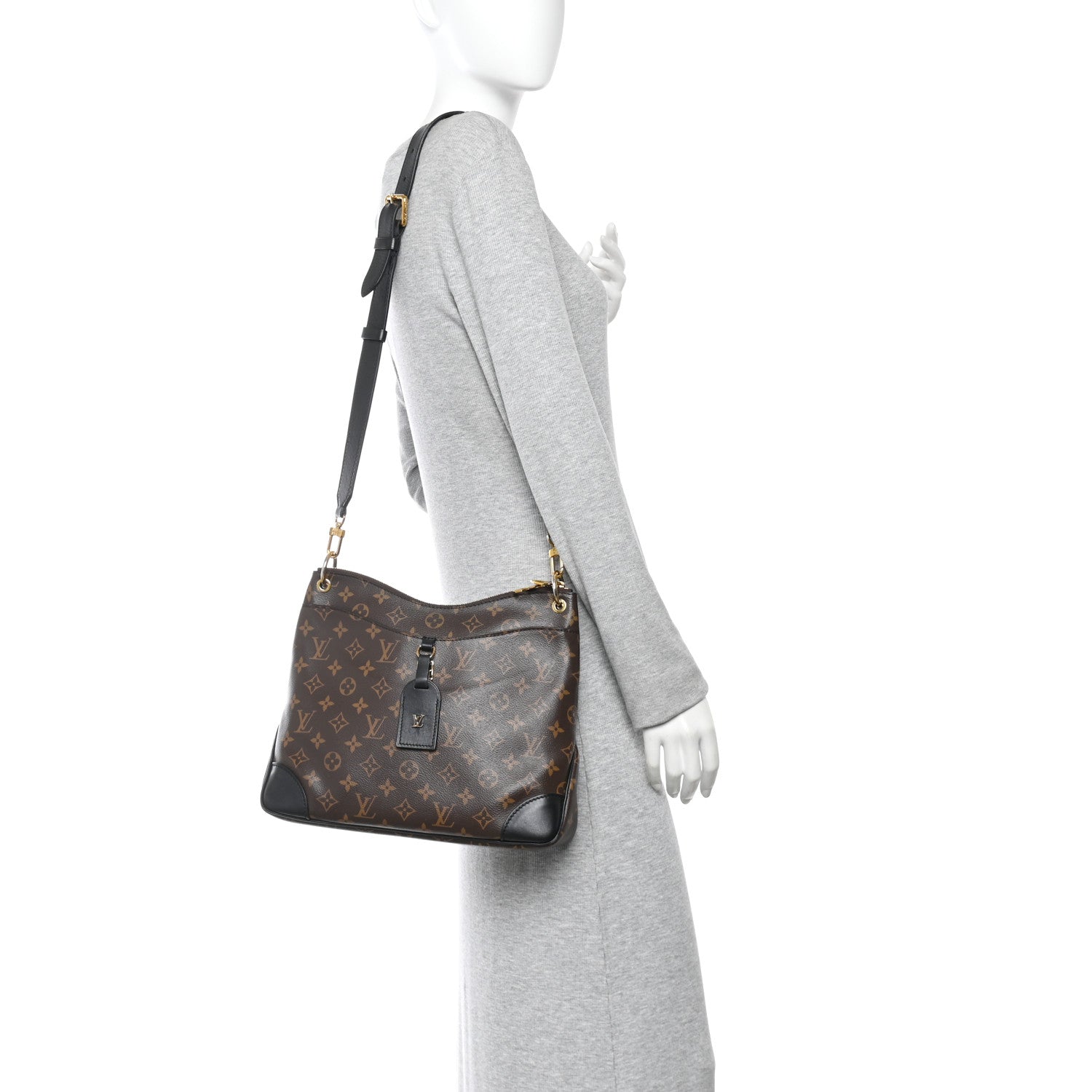 Louis Vuitton Monogram Odeon MM Black 2 of 9