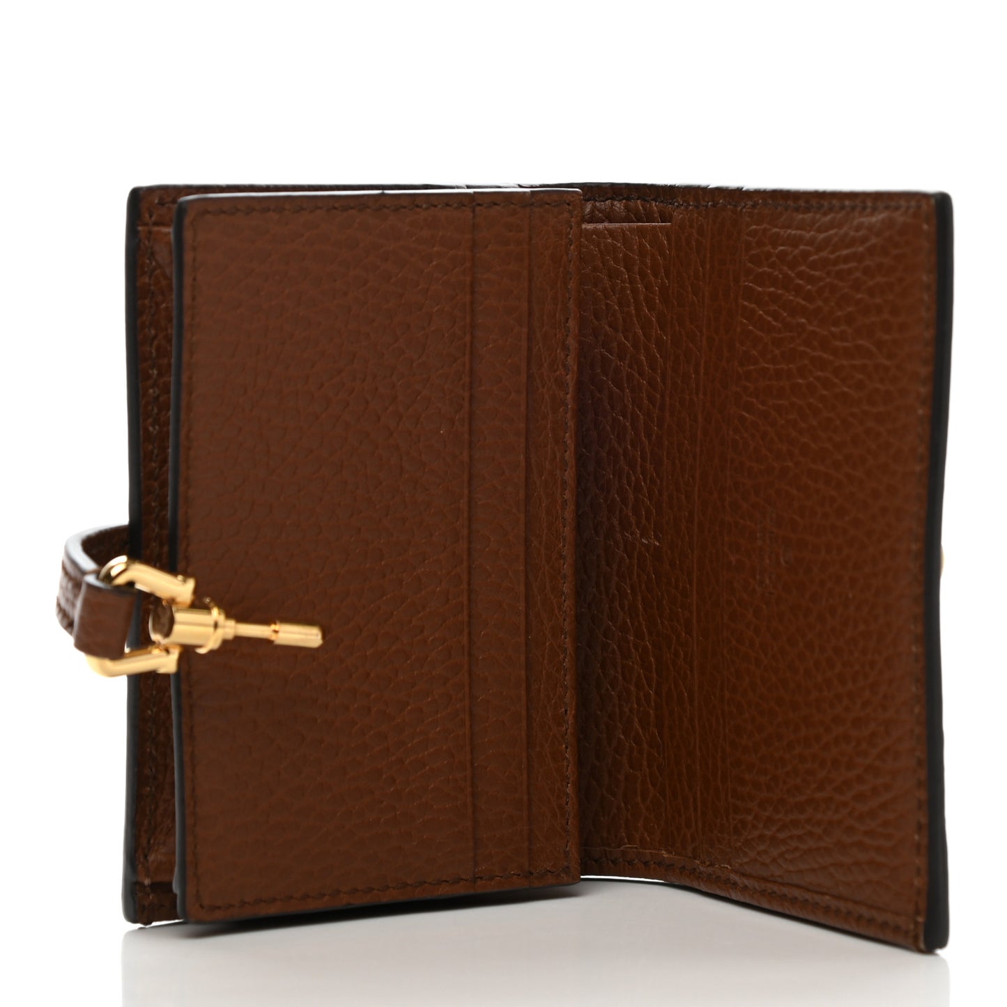 New Denim GG Monogram Jackie 1961 Card Case Blue Tea Cuir