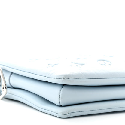 Louis Vuitton Lambskin Embossed Monogram Coussin PM Bleu 8 of 9