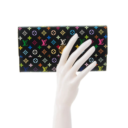 Louis Vuitton Monogram Multicolor Sarah Wallet Black Grenade 2 of 10
