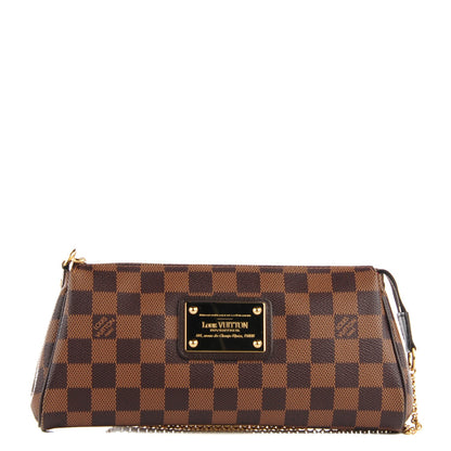 Louis Vuitton Damier Ebene Eva Clutch 1 of 7