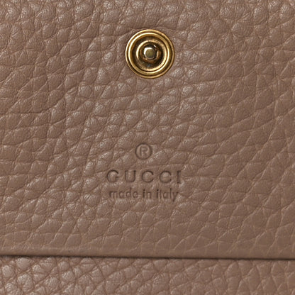 Gucci Pebbled Calfskin Animalier Card Case Beige 6 of 6