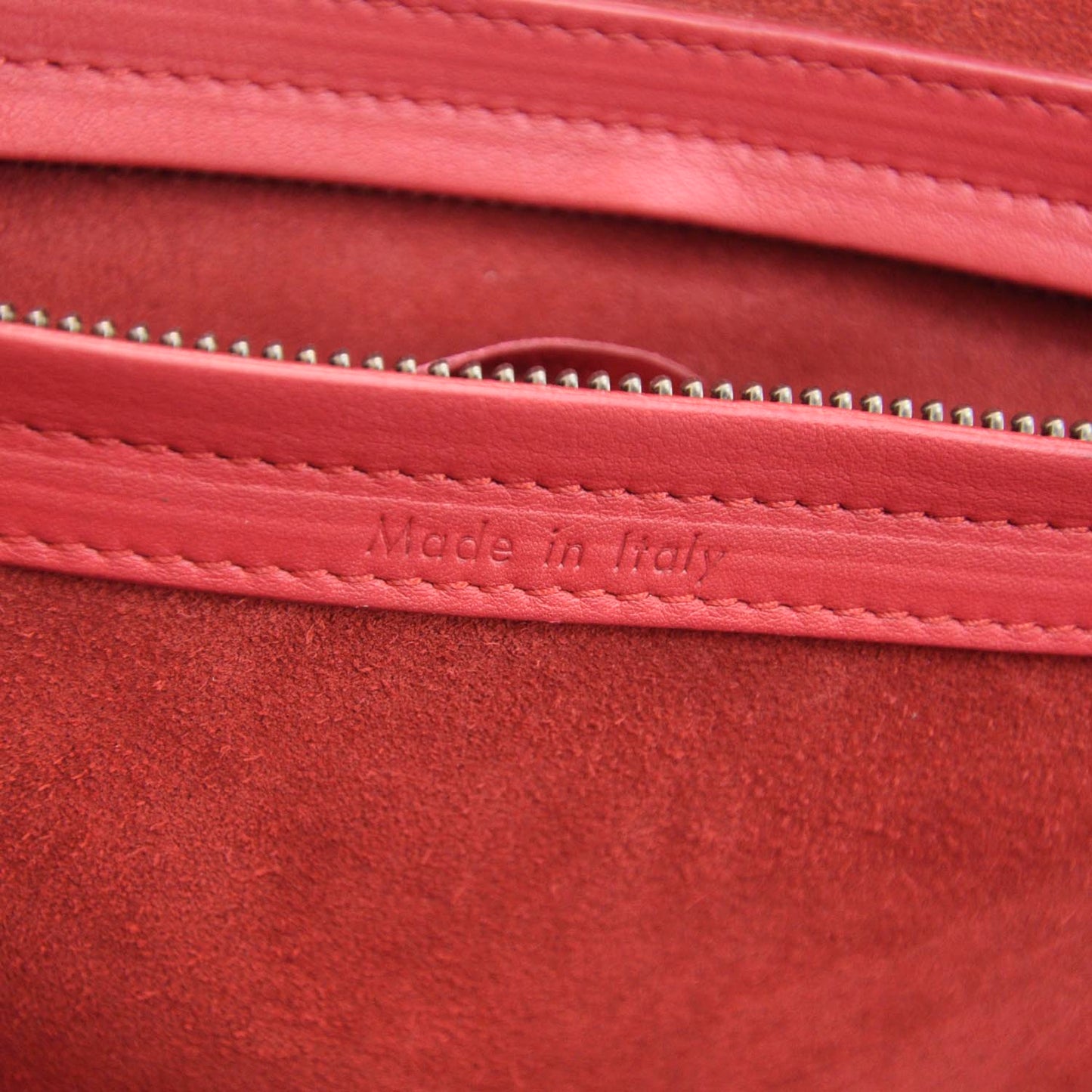 Supple Calfskin Medium Phantom Luggage Vermillion