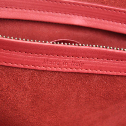 Celine Supple Calfskin Medium Phantom Luggage Vermillion 9 of 10