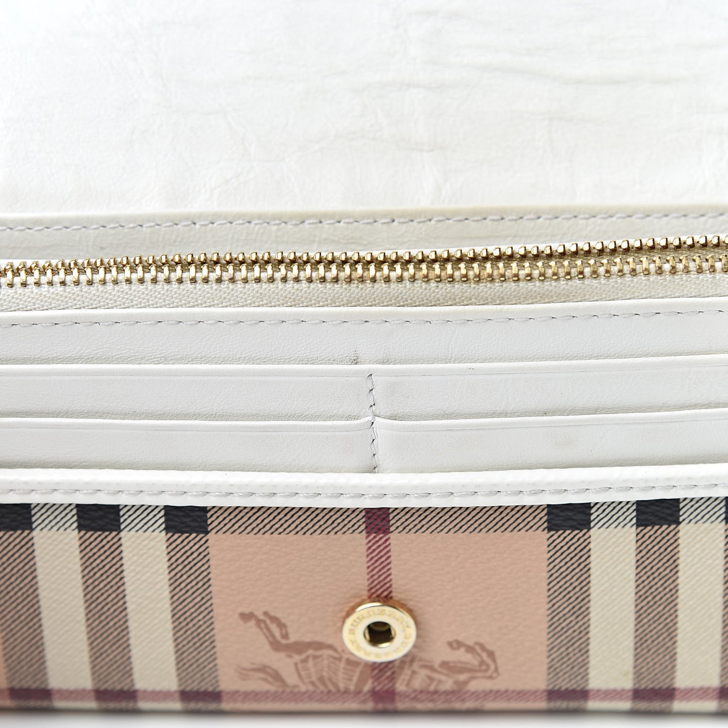 Haymarket Check Penrose Continental Wallet White