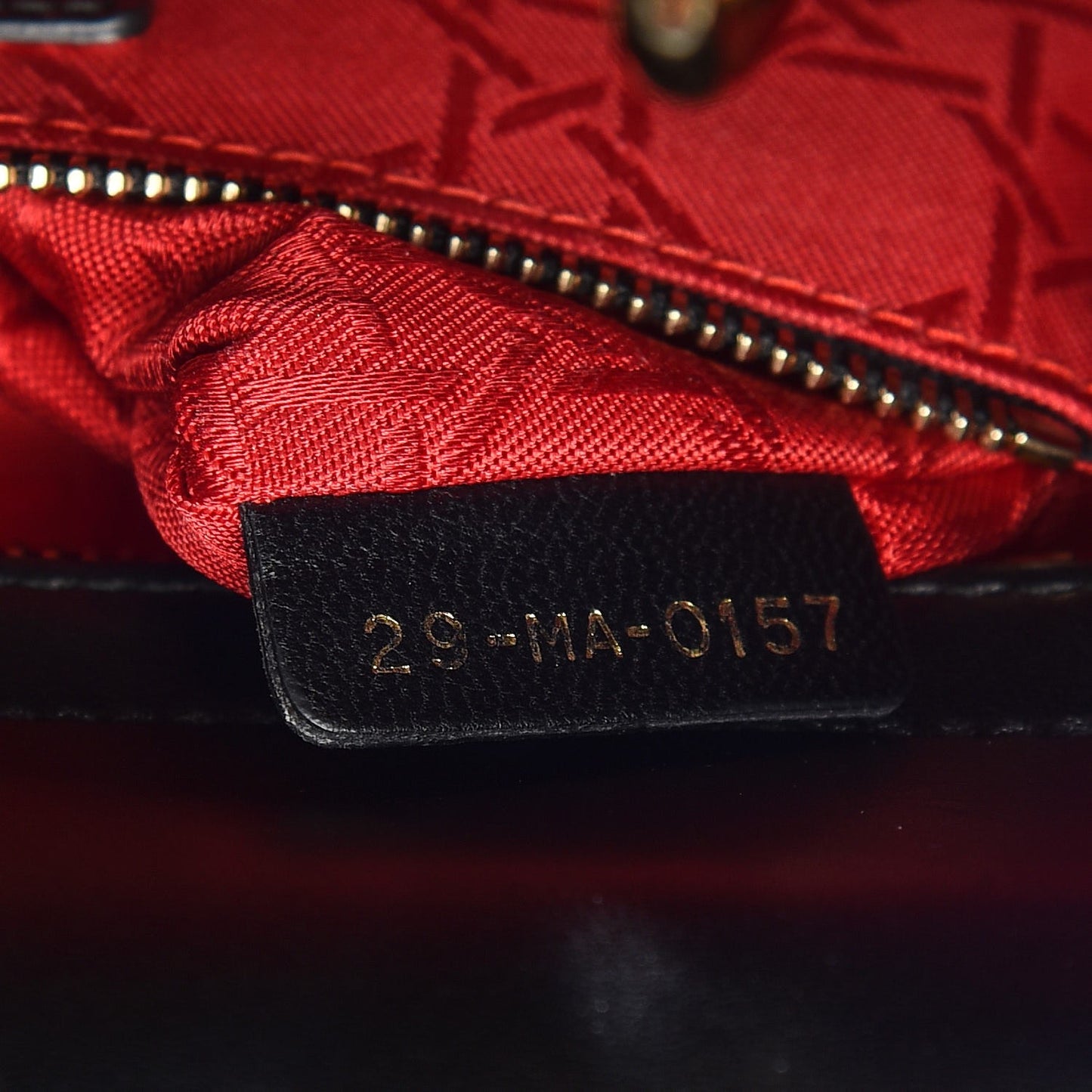 Lambskin Cannage Small Lucky Badges My Lady Dior Black