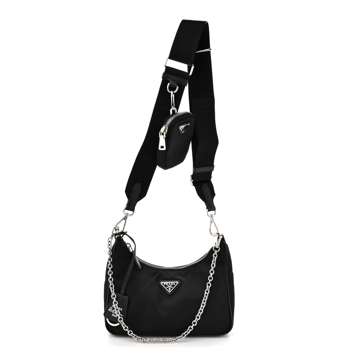 Prada Nylon Re-Edition 2005 Shoulder Bag Black 1 of 9