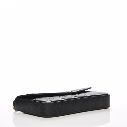 Louis Vuitton Empreinte Pochette Felicie Chain Wallet Black 4 of 8