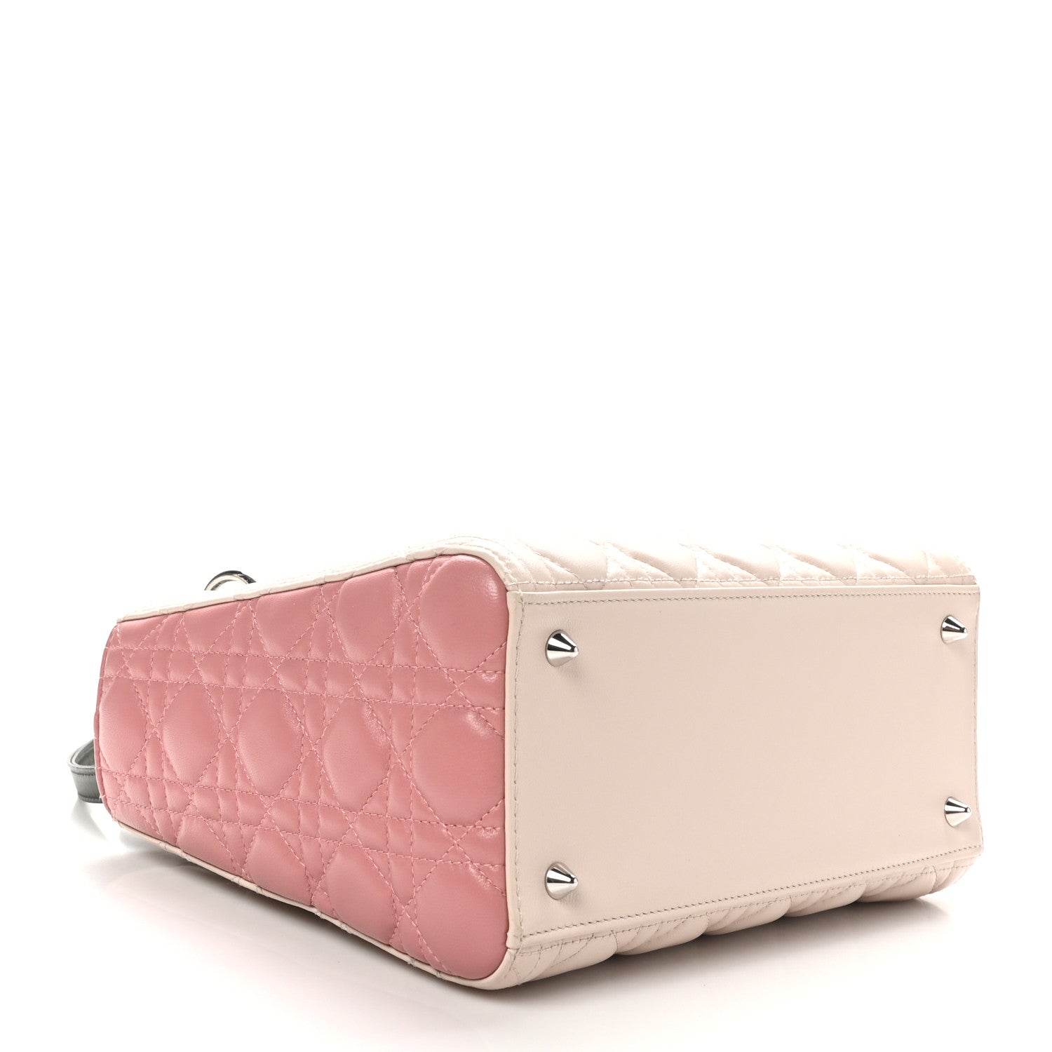 Christian Dior Lambskin Cannage Medium Tri-Color Lady Dior Light Pink 4 of 9