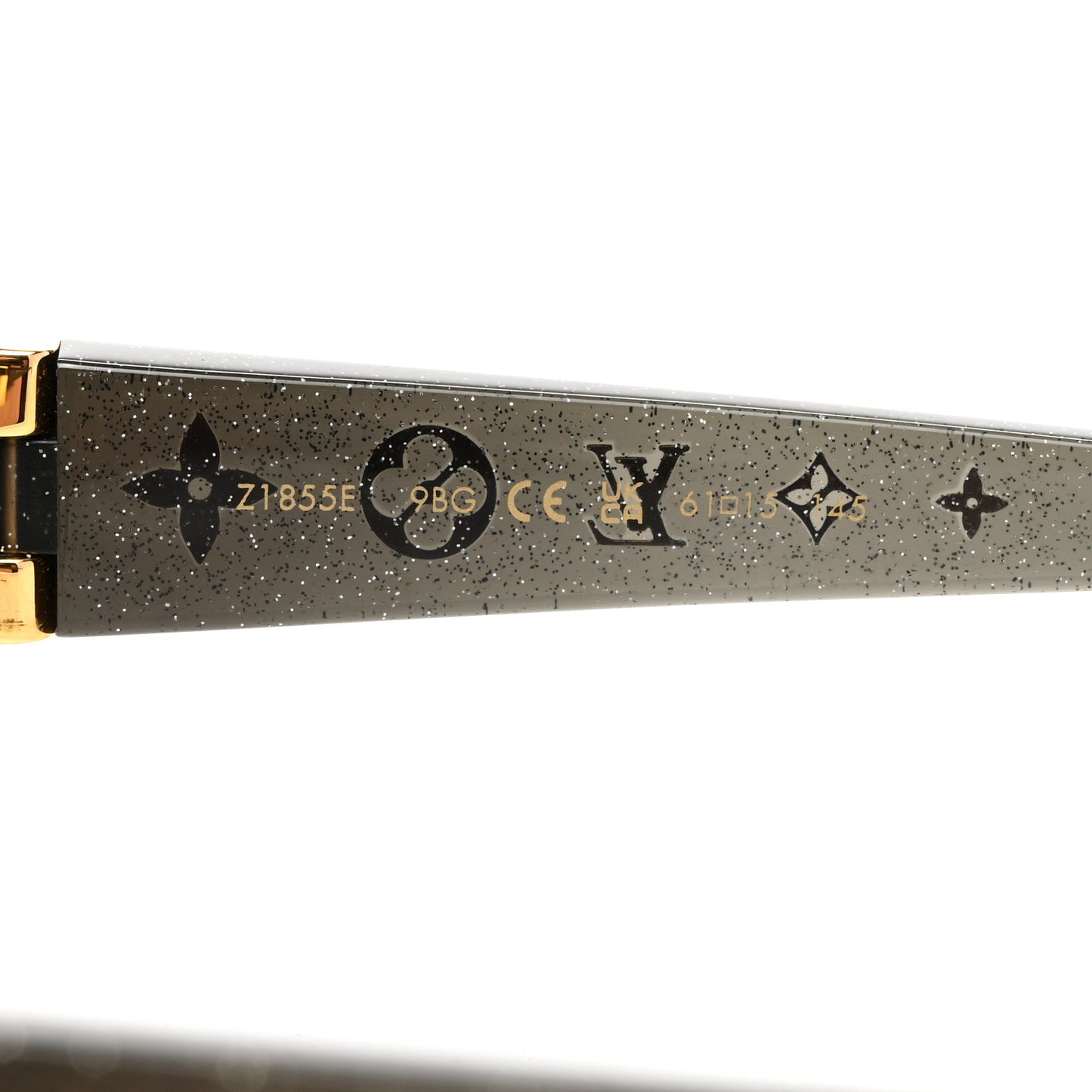 Acetate Obsession Round Sunglasses Z1855E Black Glitter