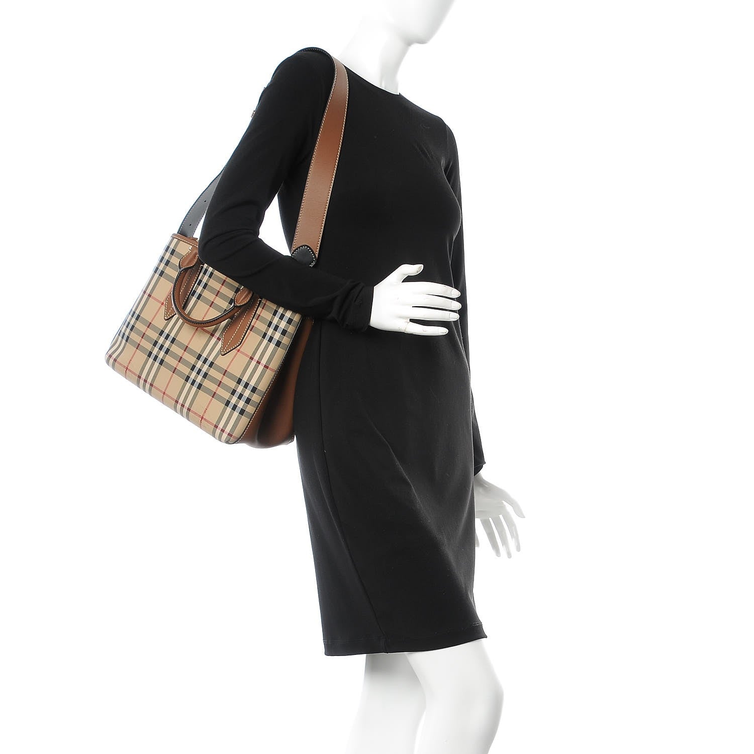 Burberry Horseferry Check Medium Ballingdon Tote Honey Tan 2 of 9
