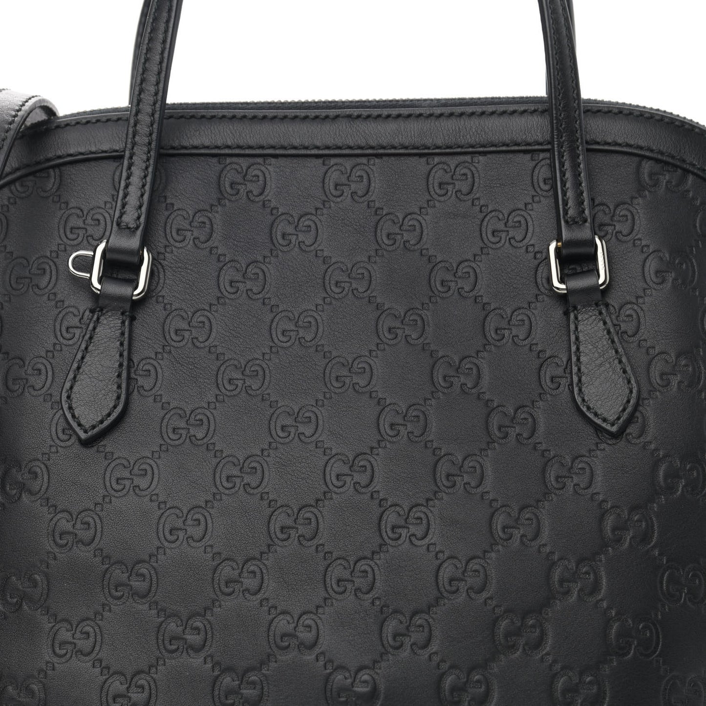 Guccissima Medium Dome Bag Black