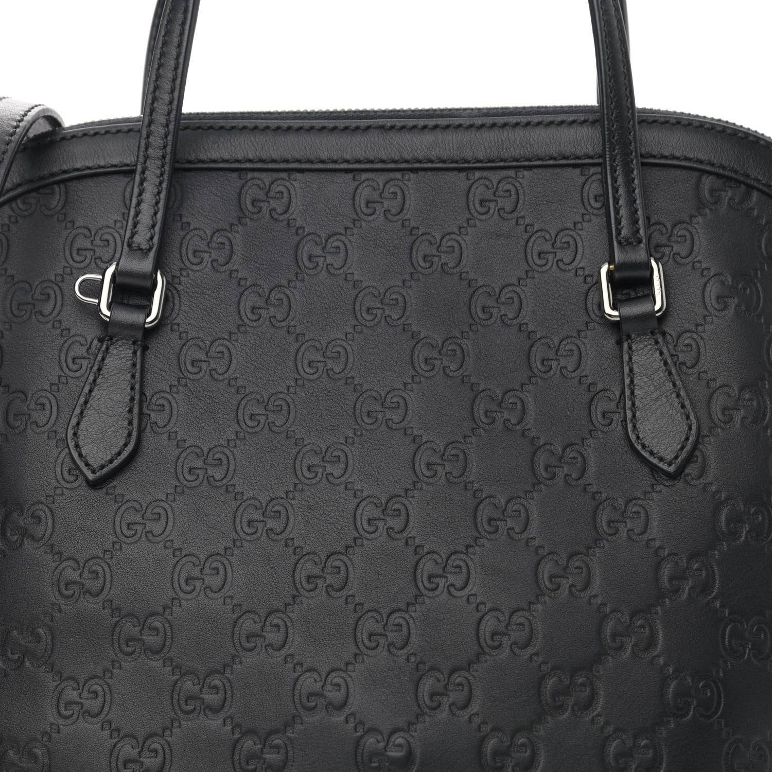 Gucci Guccissima Medium Dome Bag Black 8 of 11