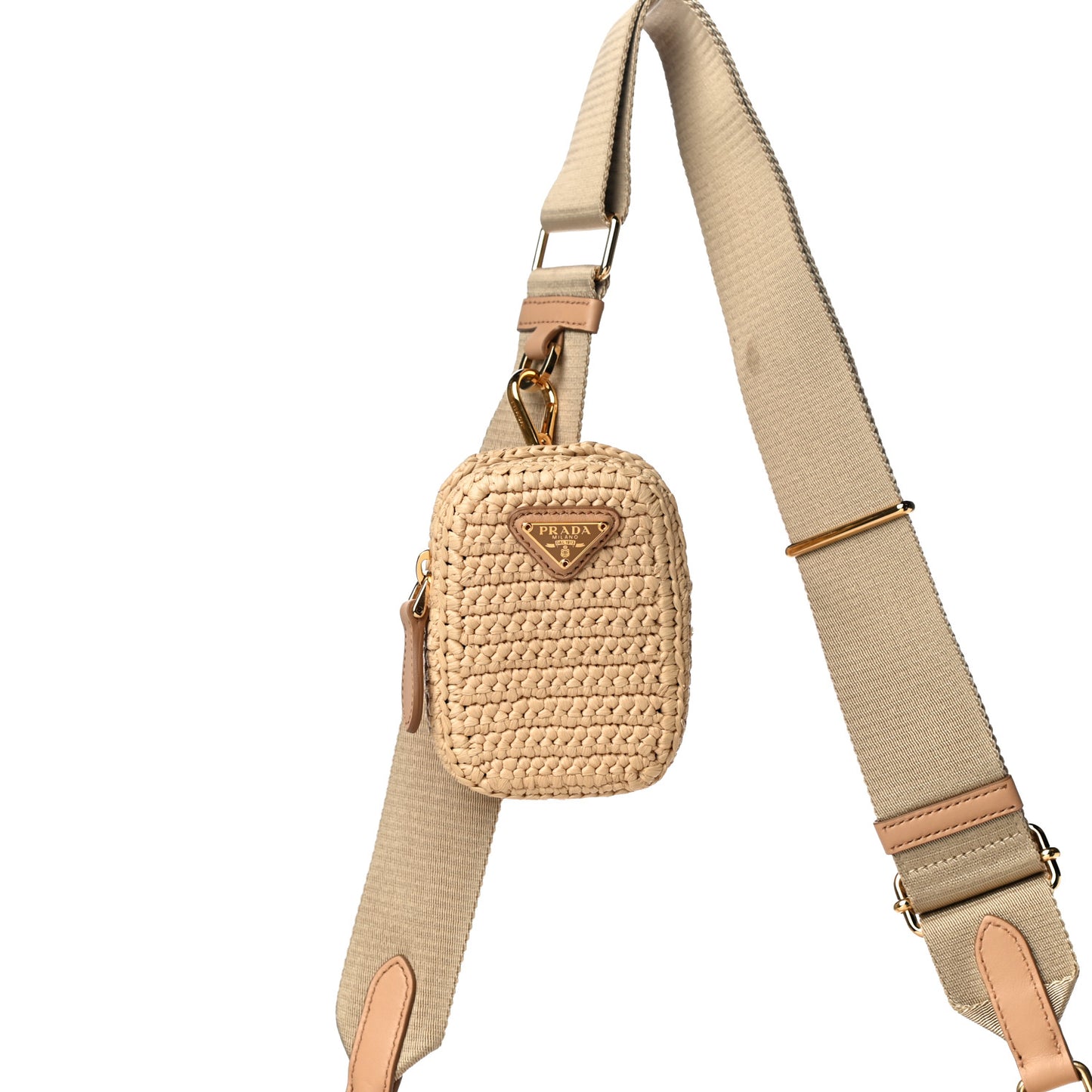 Yarn Raffia Effect Crochet Re-Edition 2005 Shoulder Bag Naturale