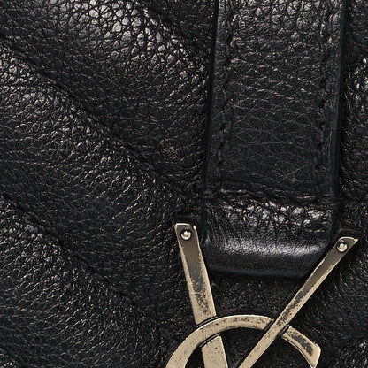 Saint Laurent Sheepskin Tri-Quilt Monogram Medium College Bag Black 20 of 20