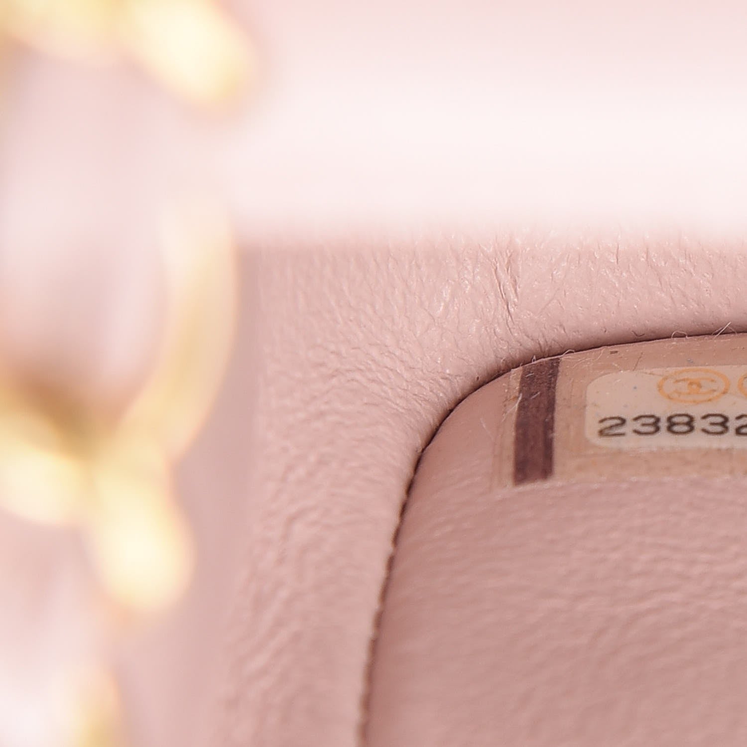 Chanel Calfskin Chevron Quilted Mini Rectangular Flap Light Pink 7 of 8