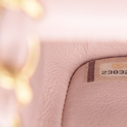 Chanel Calfskin Chevron Quilted Mini Rectangular Flap Light Pink 7 of 8