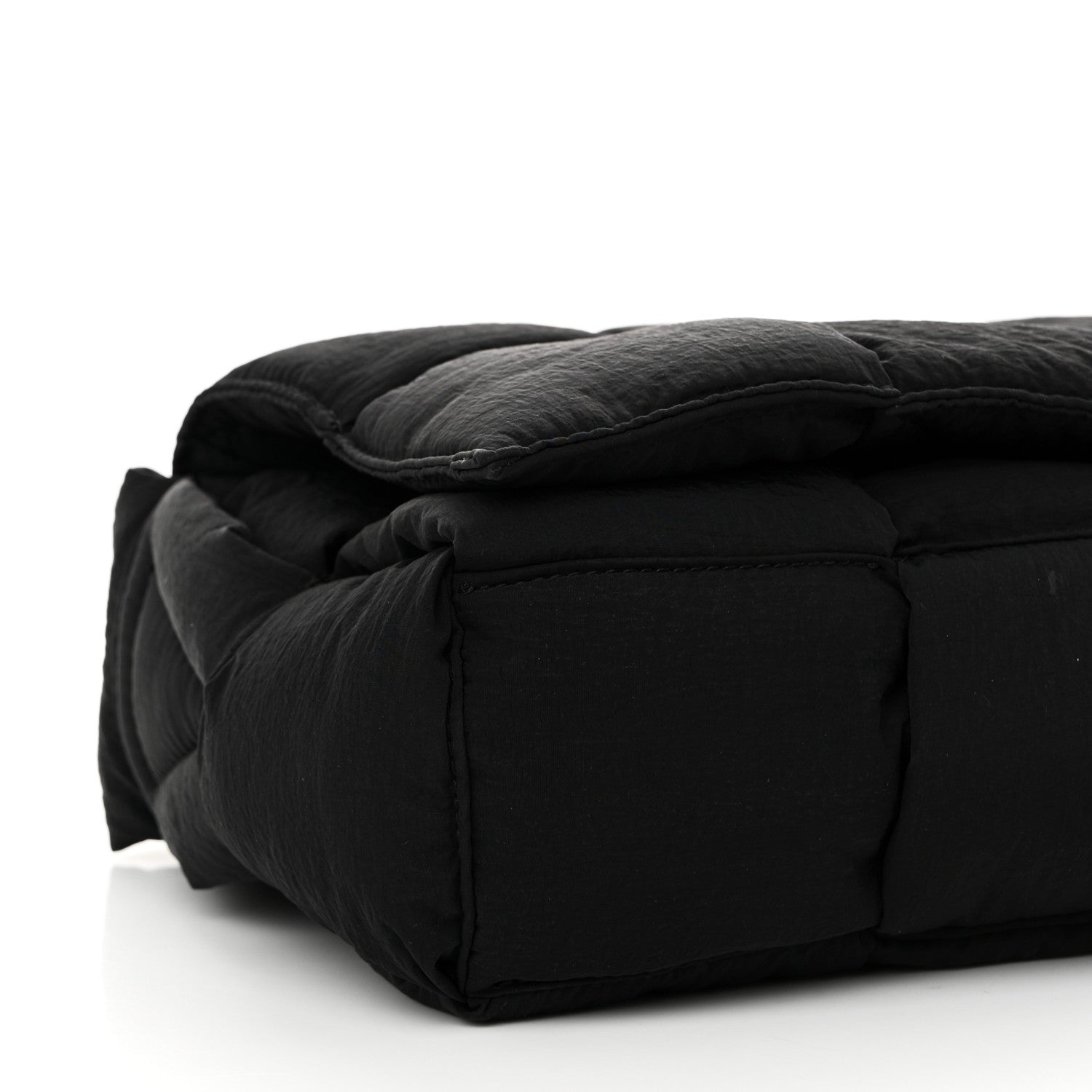 Bottega Veneta Nylon Intrecciato Padded Tech Cassette Bag Black 10 of 11