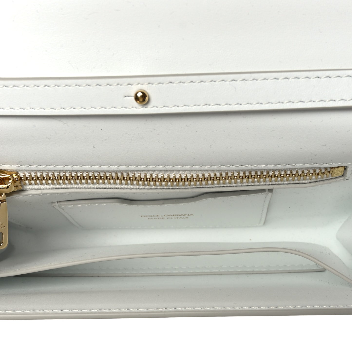 Calfskin DG Millennials Crossbody Bag White