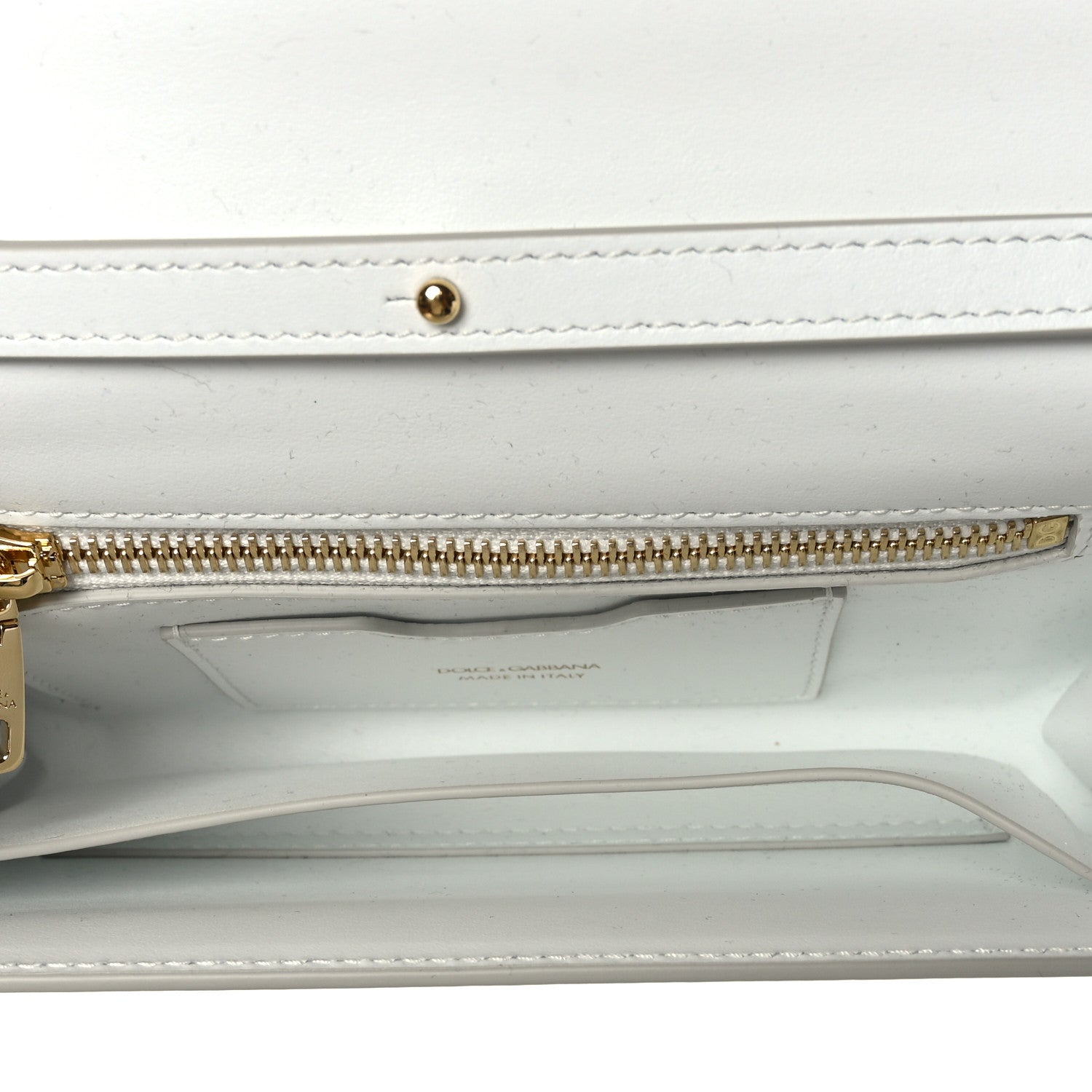 Dolce & Gabbana Calfskin DG Millennials Crossbody Bag White 5 of 9