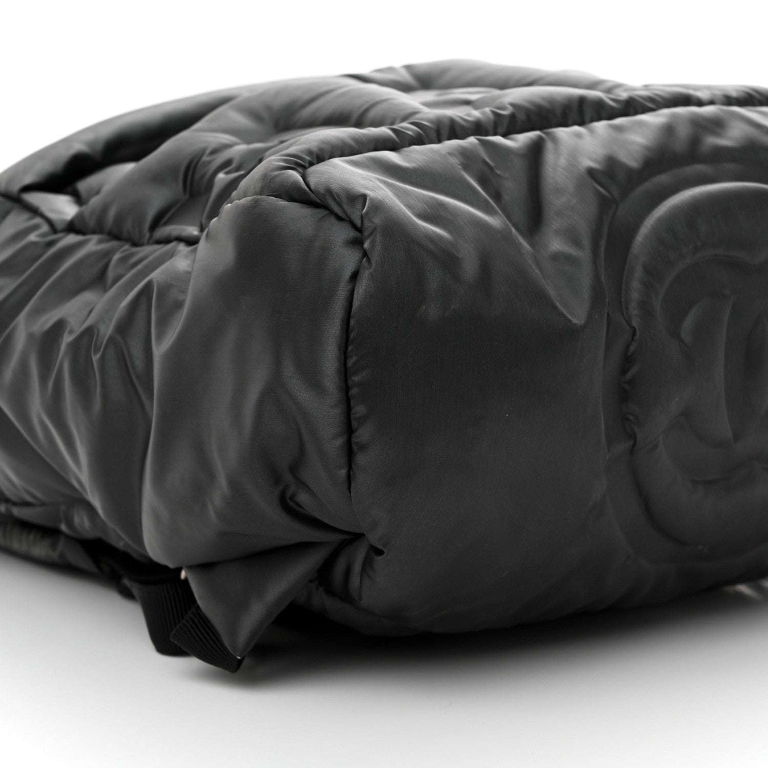 Chanel Nylon Embossed Doudoune Backpack Grey 9 of 16