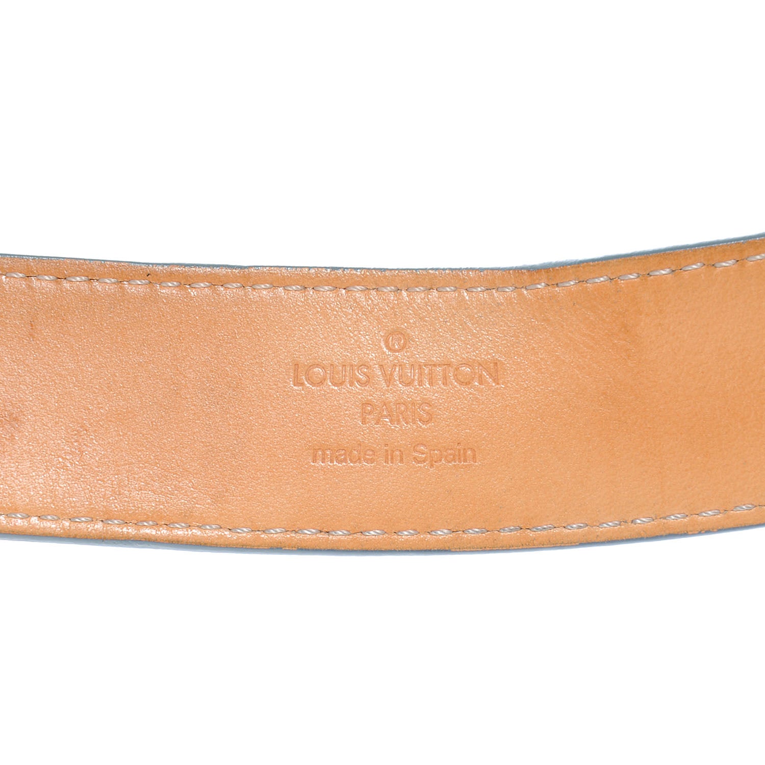 Louis Vuitton Vernis LV Frame Belt 80 32 Givre 4 of 5