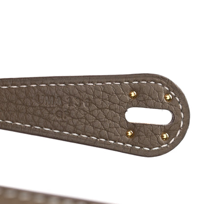 Hermes Taurillon Clemence Lindy 26 Etoupe 7 of 11