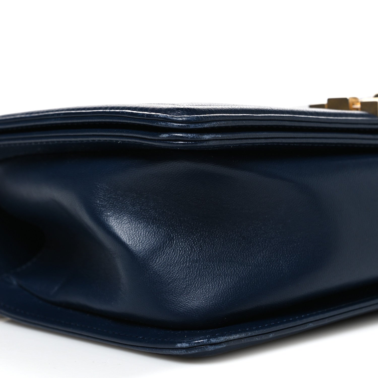 Chanel Lambskin Quilted Medium Boy Flap Dark Navy 9 of 10