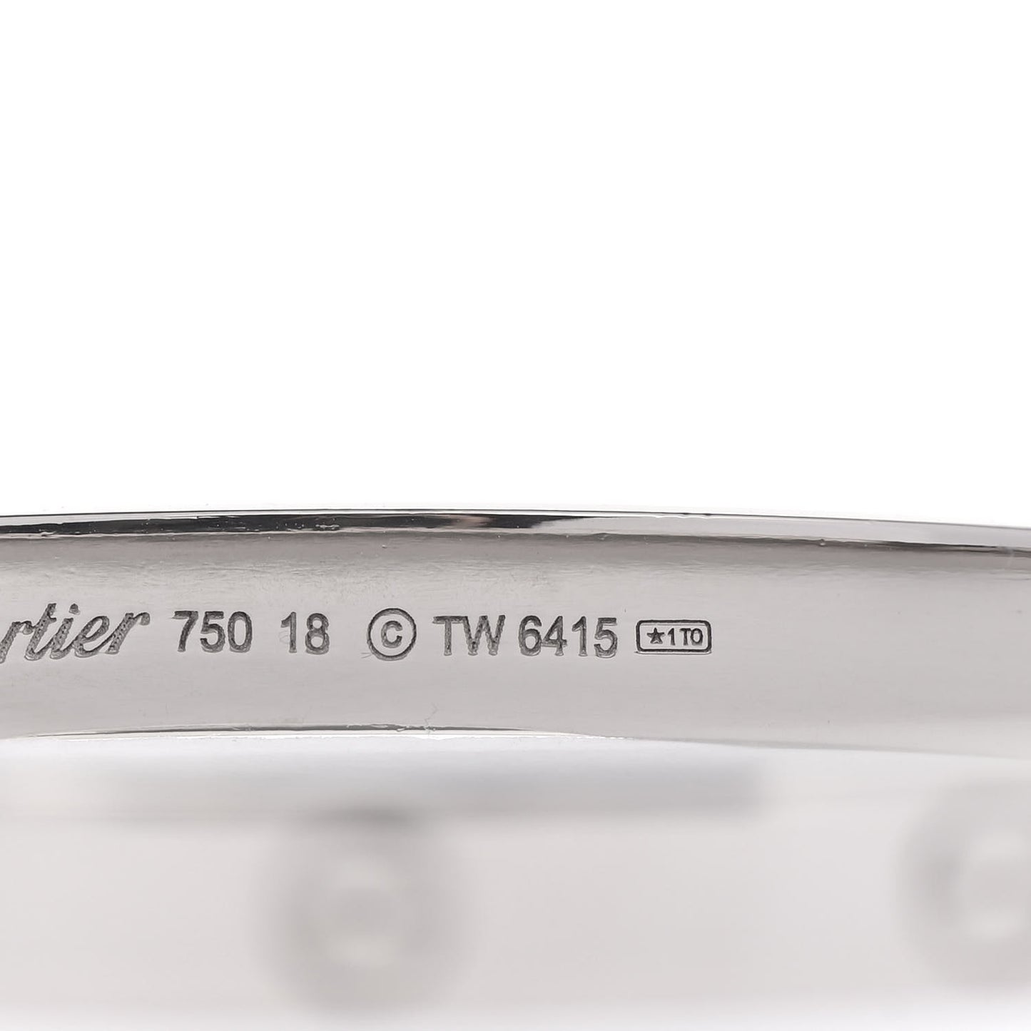 18K White Gold LOVE Bracelet 18