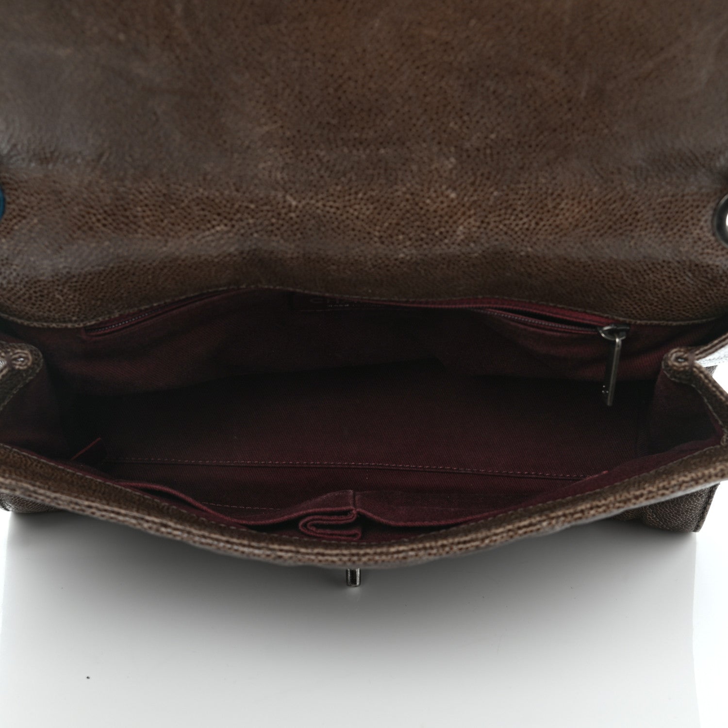 Chanel Crumpled Grained Calfskin Jumbo CC Crave Flap Beige 4 of 21